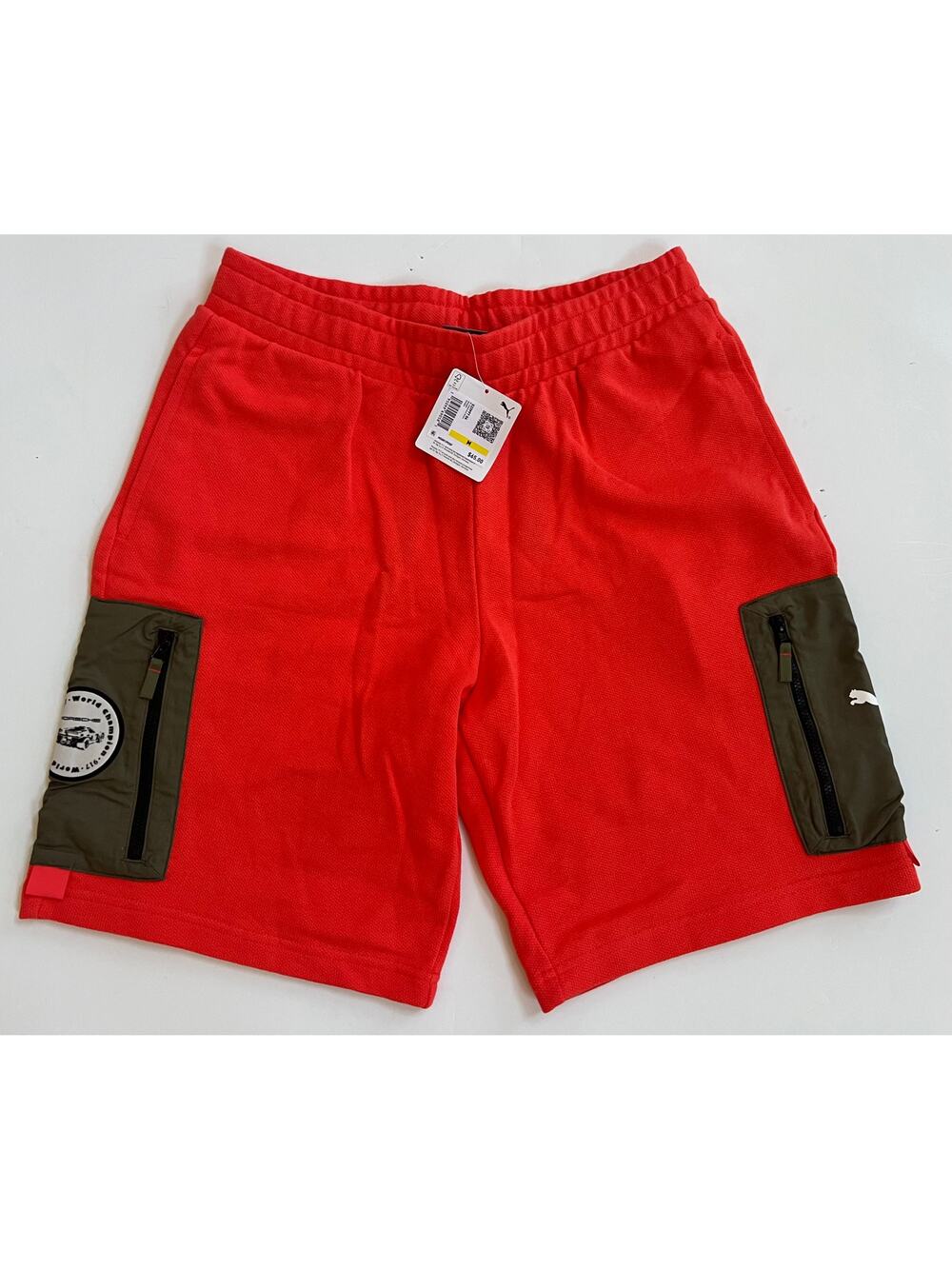 Puma x Porsche Legacy Statement Fleece Shorts Orange 533997-04 Men’s Size M NWT